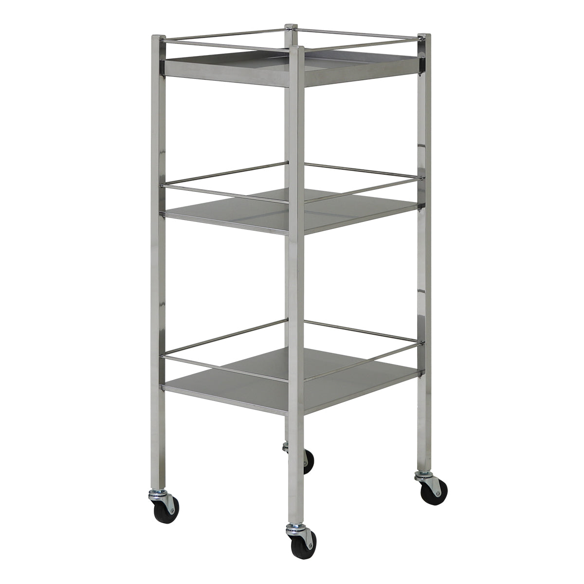 TRUSCO/トラスコ中山 SUS304ワゴン 上下手摺付 両ハンドル 600X450 SCW-4B TRUSCO ステンレスワゴン SUS304ワゴン 上下手摺付 両ハンドル 450X300